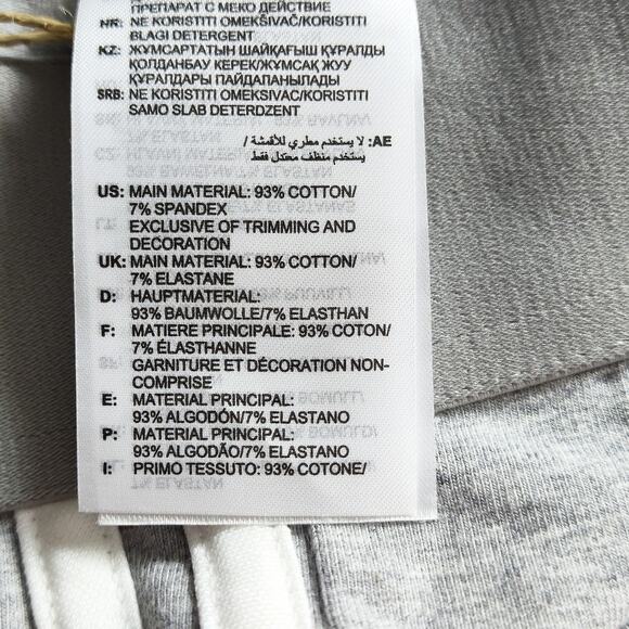 NEW Adidas Women’s Tights Heather Gray White Stripes XS Sporty Athleisure - Picture 5 of 5